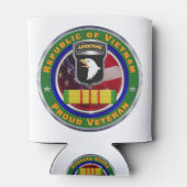 101e Luchtvaartdivisie Vietnam Veteraan Blikjeskoeler (Achterkant)