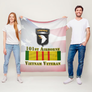 101e Luchtvaartdivisie Vietnam Veteraan Fleece Deken
