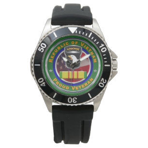 101e Luchtvaartdivisie Vietnam Veteraan Horloge