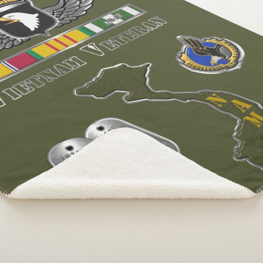 101e Luchtvaartdivisie Vietnam Veteraan Sherpa Deken (3/4)