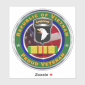 101e Luchtvaartdivisie Vietnam Veteraan Sticker (Vel)
