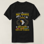 101e Luchtvaartdivisie Vietnam Veteraan T-shirt (Design voorkant)