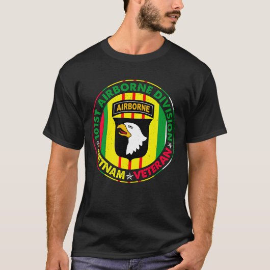 101e Luchtvaartdivisie Vietnam Veteraan T-shirt (Voorkant)