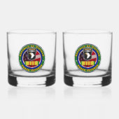 101e Luchtvaartdivisie Vietnam Veteraan Whisky Glas (Voorkant)