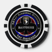101e luchtverkeersdienst 1e brigade poker chips (Voorkant)