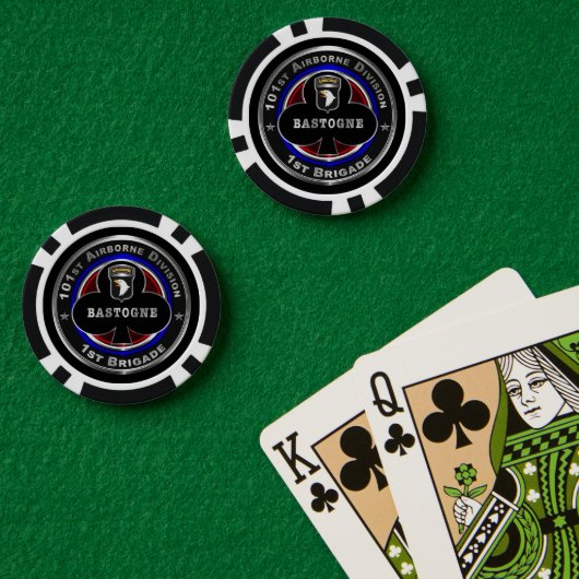 101e luchtverkeersdienst 1e brigade poker chips (Pokertafel (Dubbel))