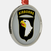 101e luchtverkeersdienst - Combat Service Metalen Ornament (Rechts)
