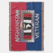 101e luchtverkeersdivisie Afghanistan Veteraan Deken (Voorkant Verticaal)