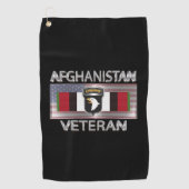 101e luchtverkeersdivisie Afghanistan Veteraan Golfhanddoek (Voorkant)