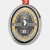101e luchtverkeersdivisie Afghanistan Veteraan Metalen Ornament (Links)