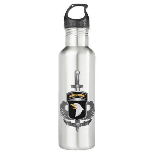 101e luchtverkeersdivisie Afghanistan Veteraan Waterfles (Voorkant)