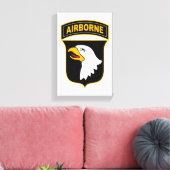 101e militair veteraan, afdeling Luchtvaart Canvas Afdruk (Insitu (Woonkamer))