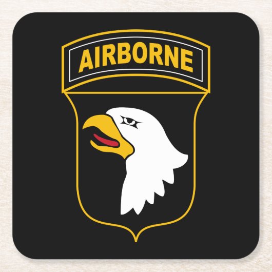 101e militair veteraan, afdeling Luchtvaart Kartonnen Onderzetters (Voorkant)