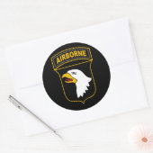 101e militair veteraan, afdeling Luchtvaart Ronde Sticker (Envelop)