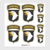 101e militair veteraan, afdeling Luchtvaart Sticker (Vel)