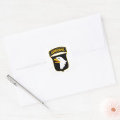 101e militair veteraan, afdeling Luchtvaart Vierkante Sticker (Envelop)