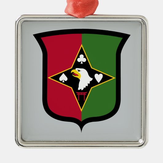 101e Onderhoudsbrigade Metalen Ornament (Voorkant)