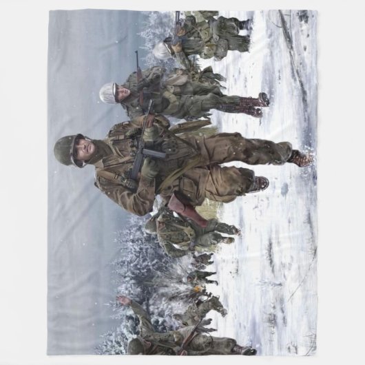 101e PARACHUTIST 2 Fleece Deken (Voorkant)