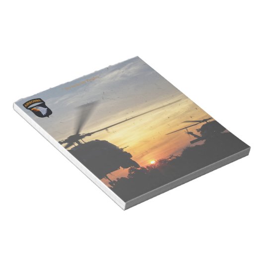 101e patch voor arcerende veteranen notitieblok (Schuin)