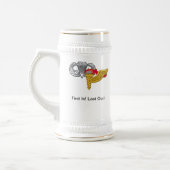 101e Pathfinder-trap met wielrenner Bierpul (Links)