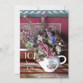 101e uitnodiging van de Birthday Party,  theepot (Voorkant)