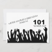 101e uitnodiging van de partij van Birthday met ju (Voorkant)