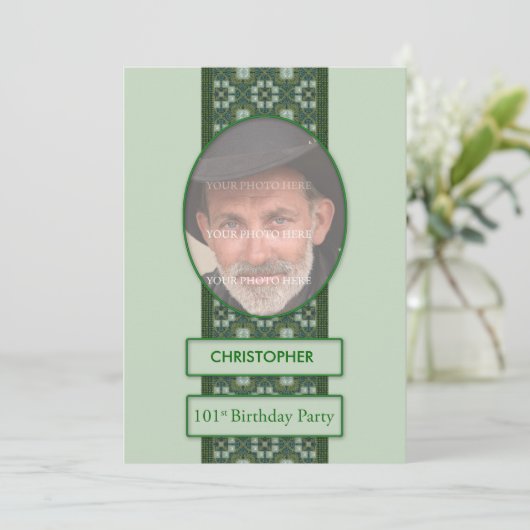 101e uitnodiging van de Partij van de Woensdag Voe (Staand voorkant)