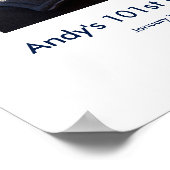 101e verjaardag foto aangepaste Sign In Party Boar Poster (Hoek)