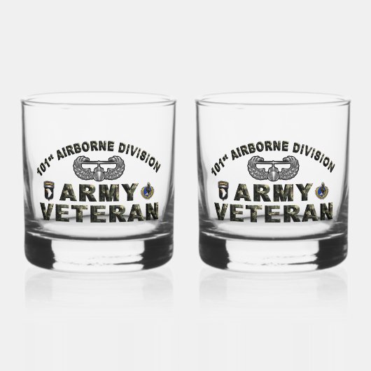 101e Veteraan, Luchtvaartdivisie Whisky Glas (Voorkant)