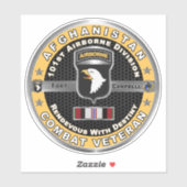 101e Veteraan van het Afghaanse leger van de Lucht Sticker (Vel)