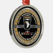 101e Veteraan van het Storm van de afdeling Luchtv Metalen Ornament (Rechts)