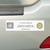 101FriendsCard2, sunlogo, www.spectrumsociety.o... Bumpersticker (Op auto)