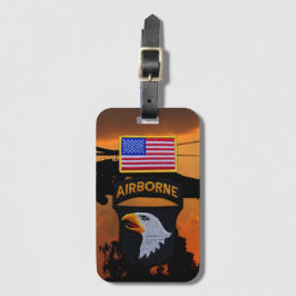 101st ABN Airborne Division Screaming Eagles Vets Bagagelabel