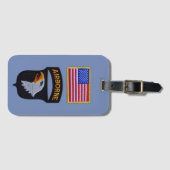 101st ABN Airborne Division Screaming Eagles Vets Bagagelabel (Voorkant (horizontaal))