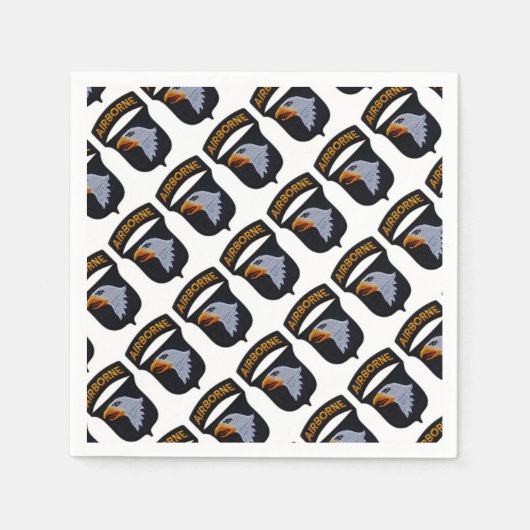 101st ABN Airborne Division Screaming Eagles Vets Servetten (Voorkant)