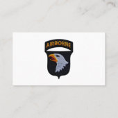 101st ABN Airborne Division Screaming Eagles Vets Visitekaartje (Achterkant)
