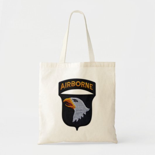 101st ABN Airborne Screaming Eagles Veterans LRRP Tote Bag (Voorkant)