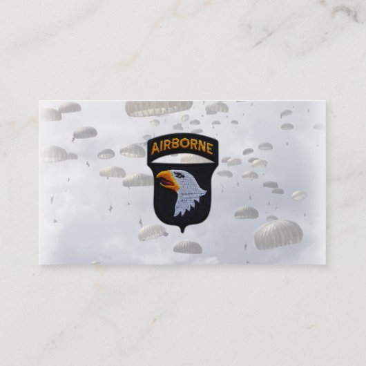 101st ABN DIV Airborne Division Screaming Eagles Visitekaartje (Achterkant)