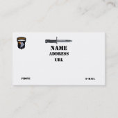 101st ABN DIV Airborne Division Screaming Eagles Visitekaartje (Voorkant)