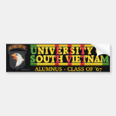 101st Abne Div U Zuid-Vietnam Alumnus Sticker (Voorkant)