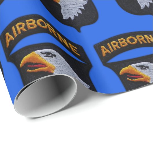101st Airborne ABN Screaming Eagles Veterans Vets Cadeaupapier (Rol Hoek)