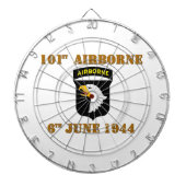 101st Airborne D-Day Normandy Dartbord (Voorkant)
