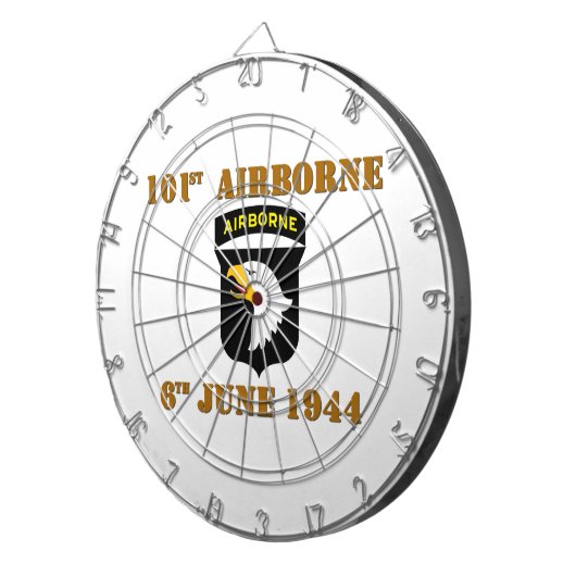 101st Airborne D-Day Normandy Dartbord (Voorkant Rechts)