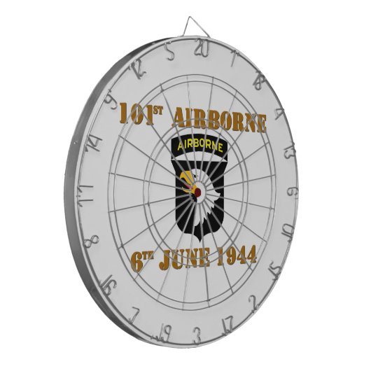 101st Airborne D-Day Normandy Dartbord (Voorkant Links)