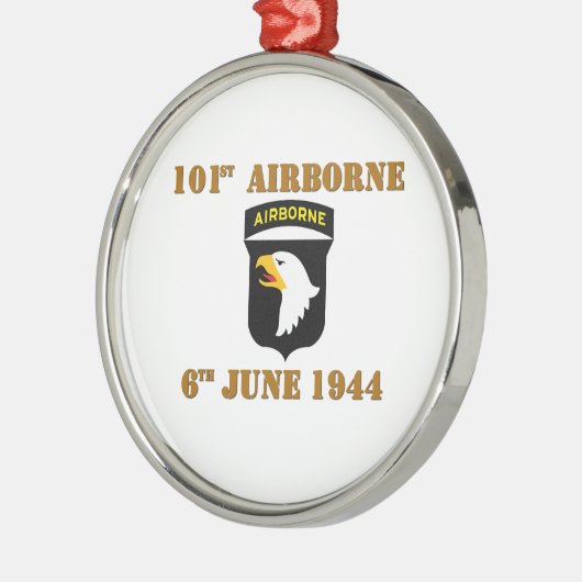 101st Airborne D-Day Normandy Metalen Ornament (Links)