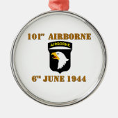 101st Airborne D-Day Normandy Metalen Ornament (Voorkant)