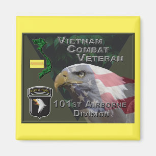 101st Airborne Div Vietnam Combat Veteran Magneet