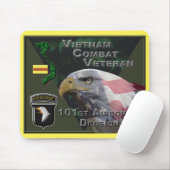 101st Airborne Div Vietnam Combat Veteran Muismat (Met muis)