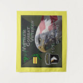 101st Airborne Div Vietnam Combat Veteran Wandkleed (Voorkant)