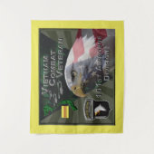 101st Airborne Div Vietnam Combat Veteran Wandkleed (Voorkant)